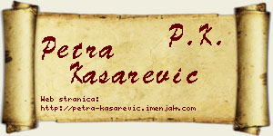Petra Kašarević vizit kartica